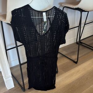 BKE Black Knit Swim Coverup